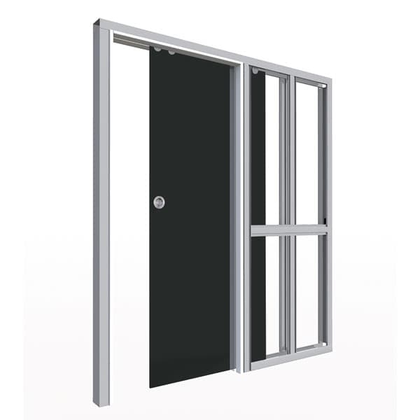 BLACK GLASS DOOR